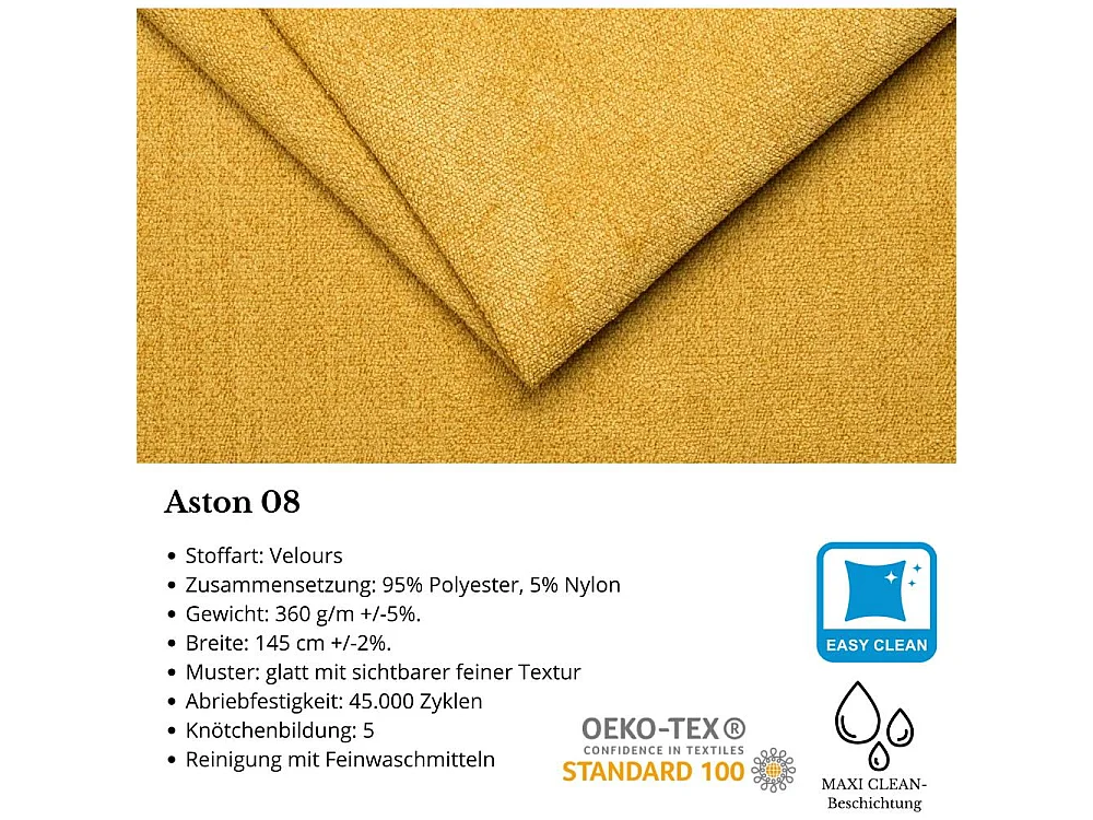 WOHNLANDSCHAFT Draco U Gelb