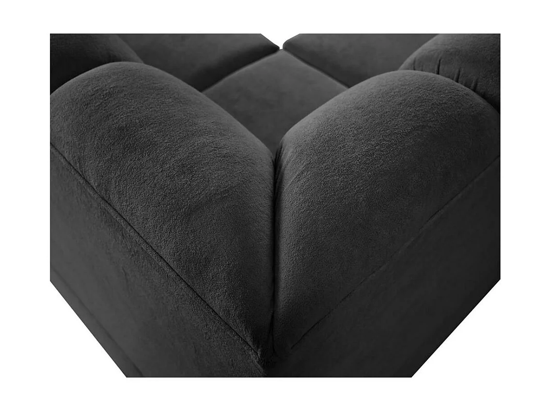 ECKSCHLAFSOFA Zoja rechts schwarz