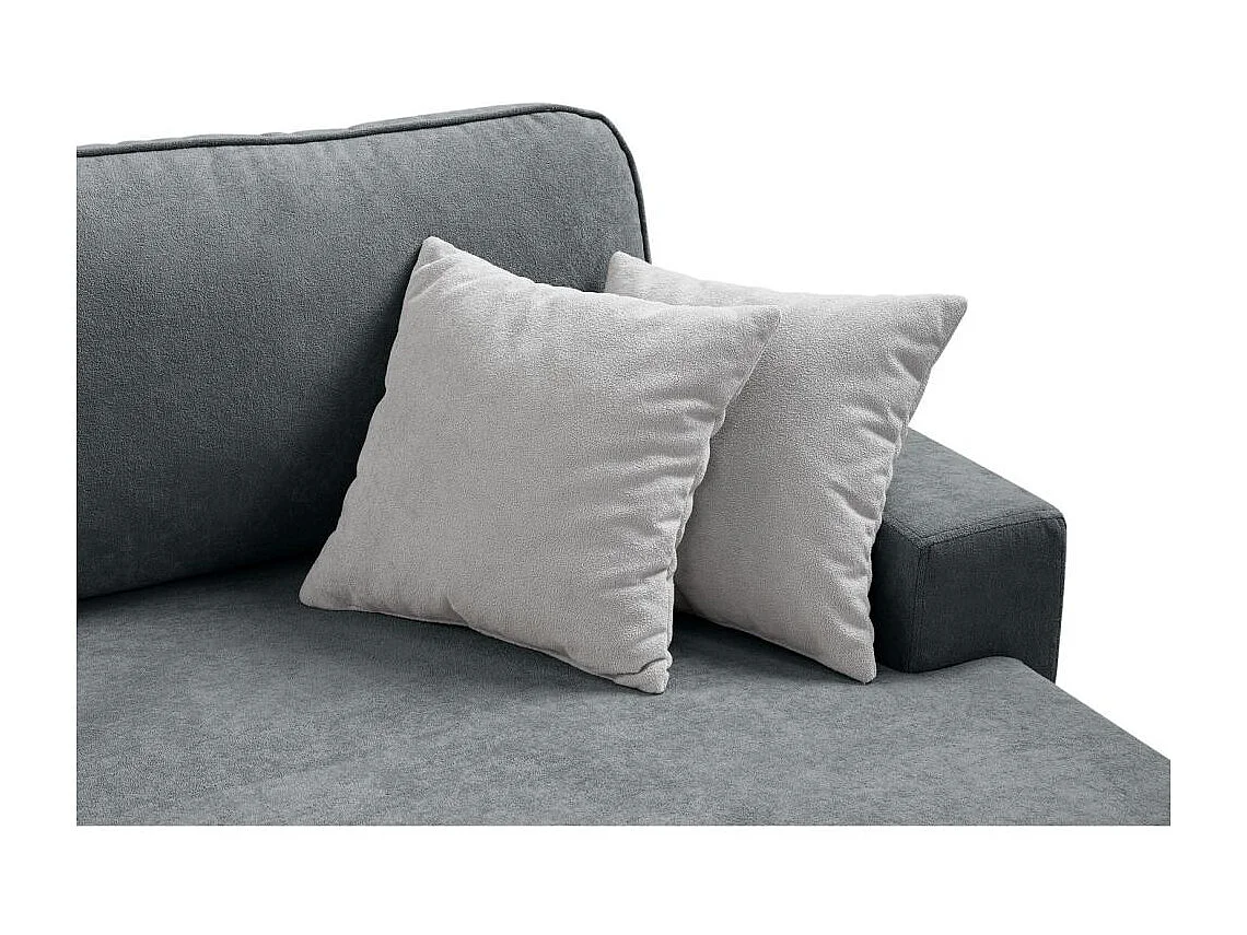 CANAPE AVEC FOUS Gavi gris foncé velours gauche