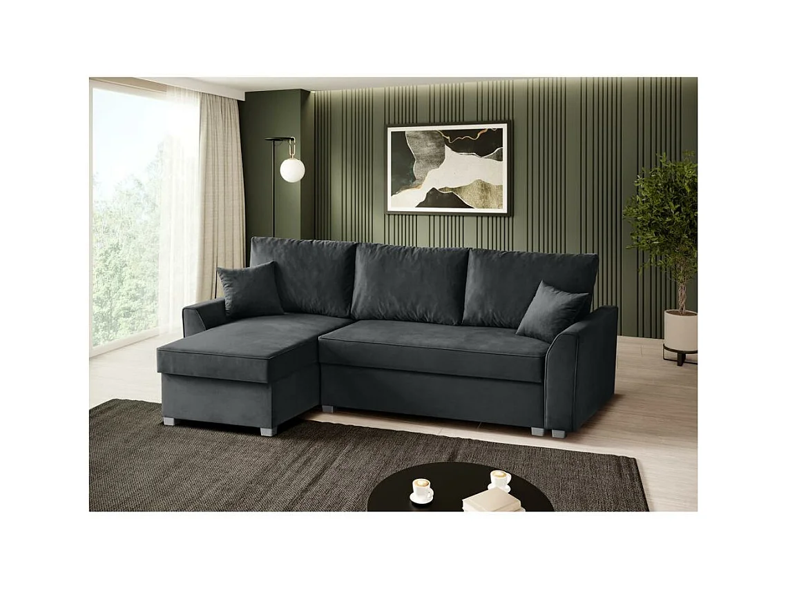 ECKSCHLAFSOFA Teramo dunkelgrau