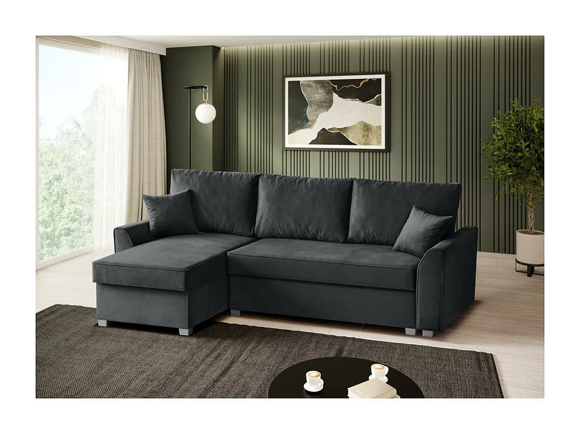 ECKSCHLAFSOFA Teramo dunkelgrau