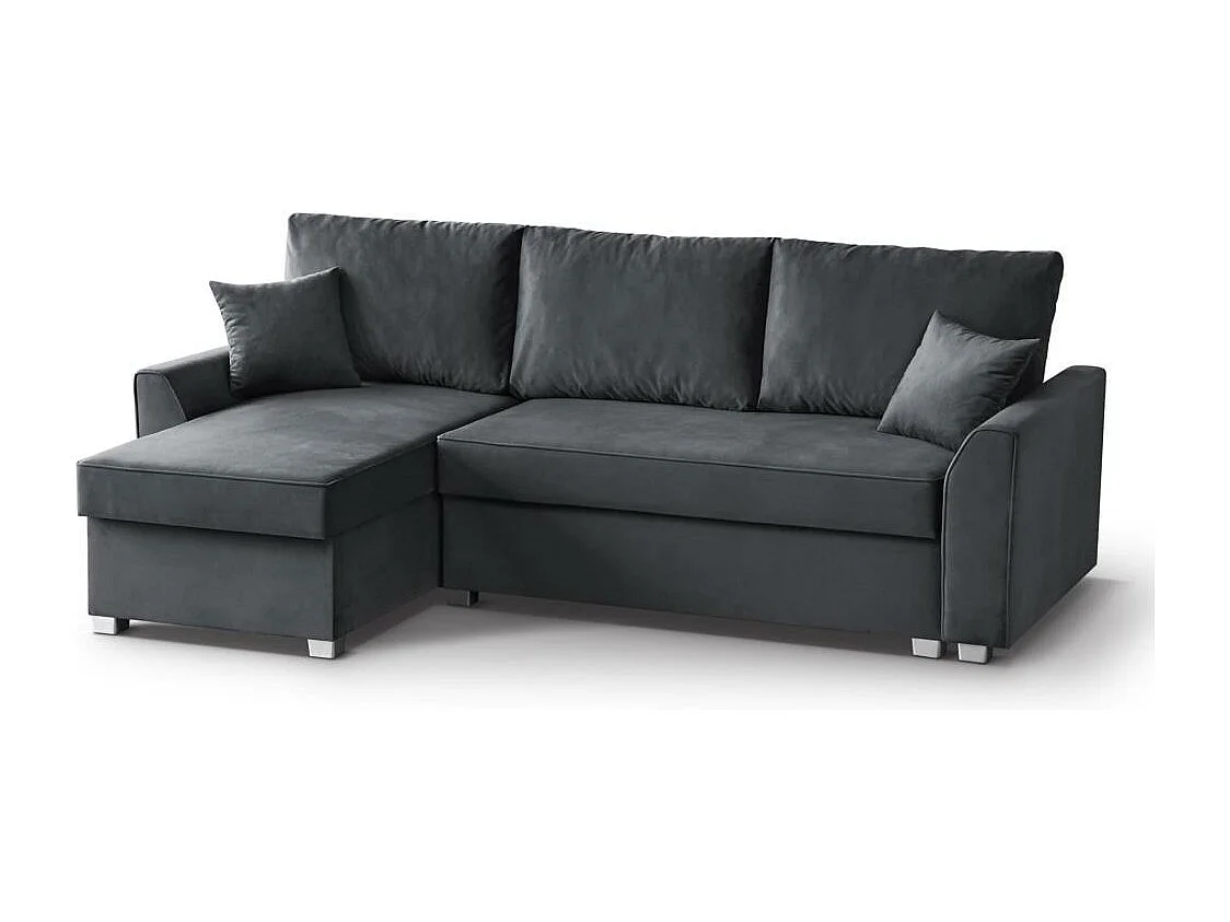ECKSCHLAFSOFA Teramo dunkelgrau