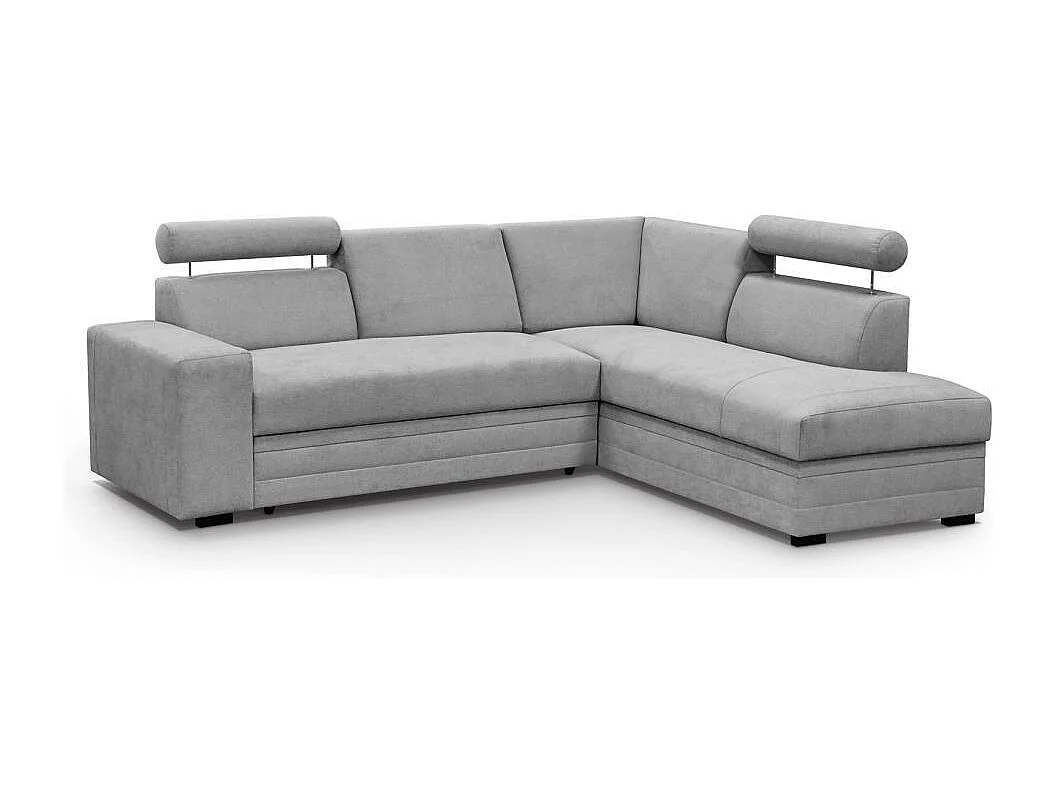 ECKSCHLAFSOFA Roma hellgrau rechts