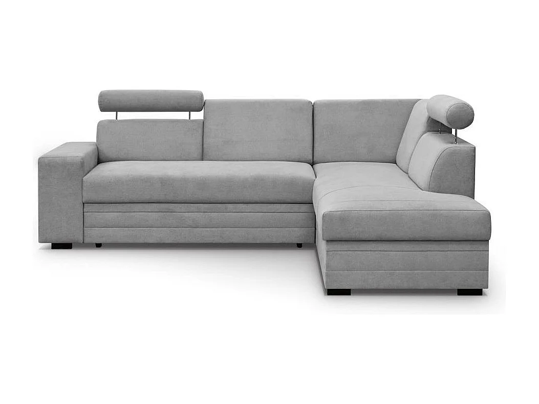 ECKSCHLAFSOFA Roma hellgrau rechts