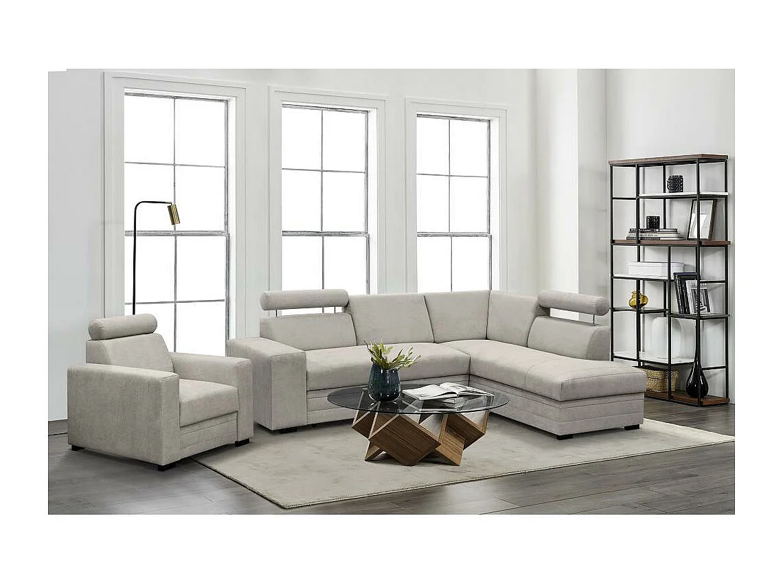 Canapé-lit CELLULA Roma beige droit