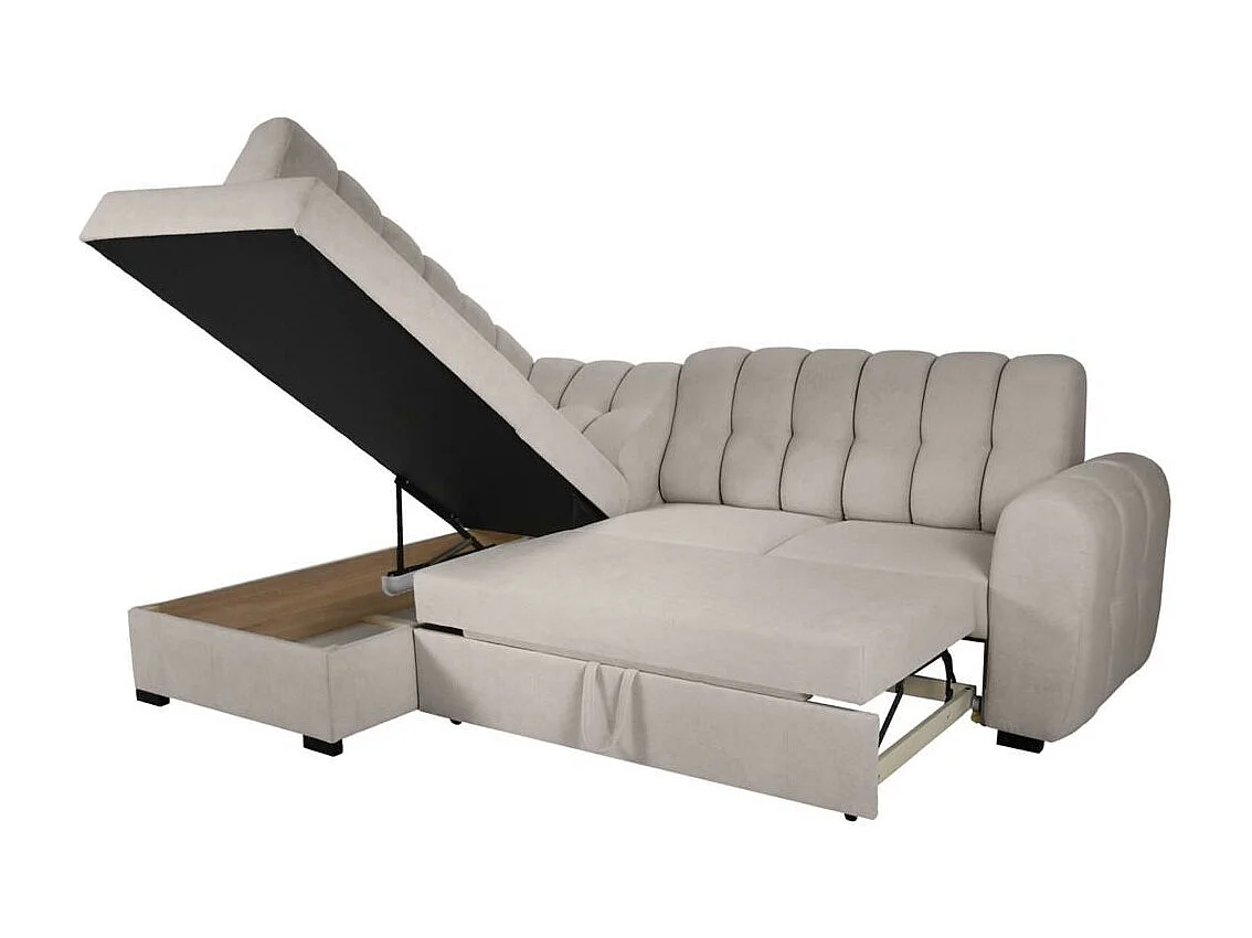 ECKSCHLAFSOFA Zoja links hellbraun