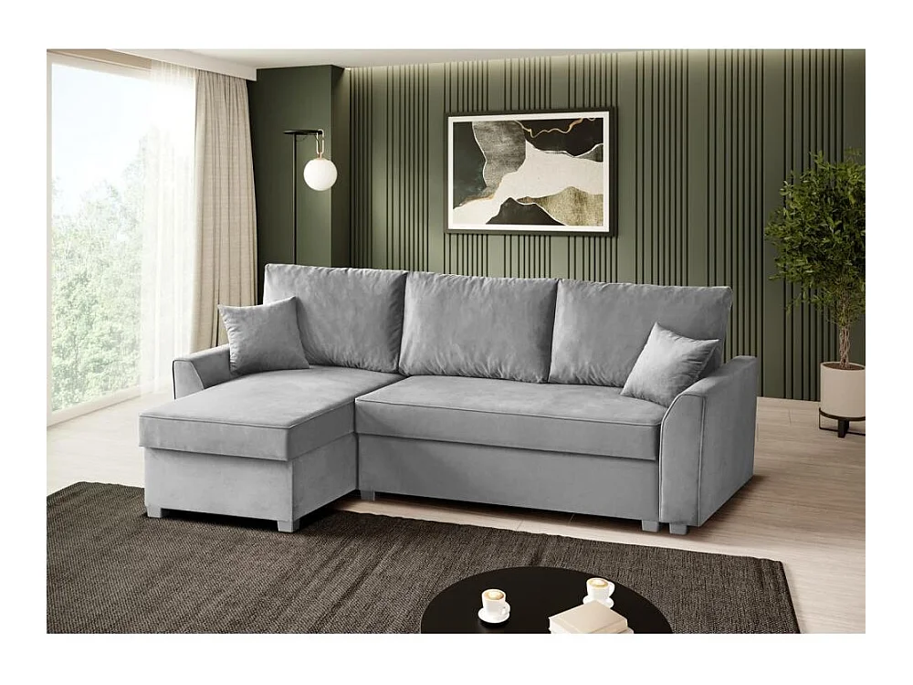 ECKSCHLAFSOFA Teramo hellgrau