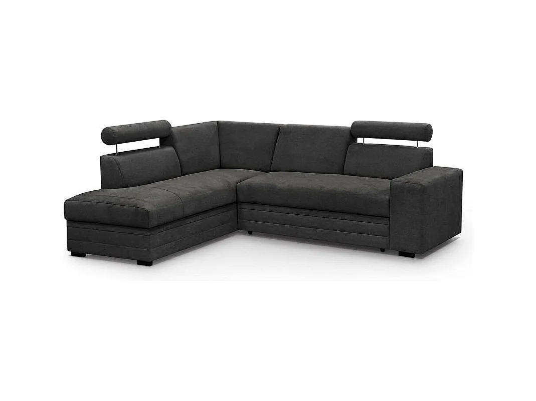 ECKSCHLAFSOFA Roma schwarz links