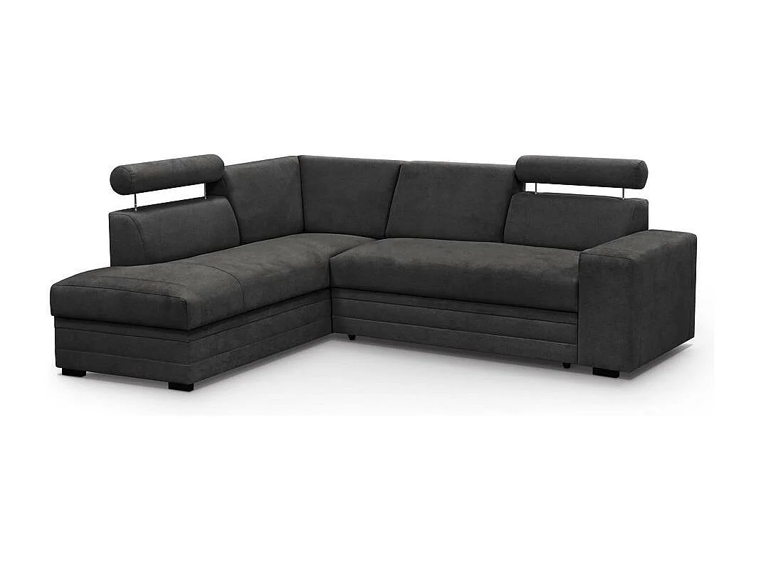 ECKSCHLAFSOFA Roma schwarz links