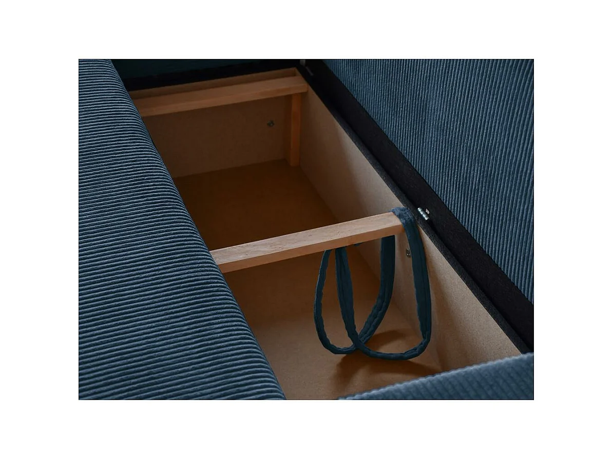 CANAPE CLOISON avec fonction sommeil Hektor bleu foncé