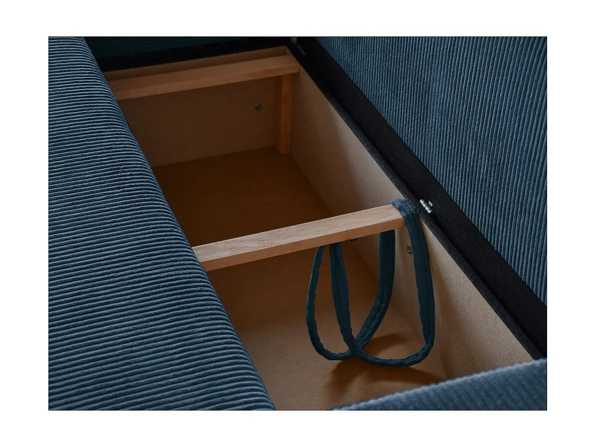 CANAPE CLOISON avec fonction sommeil Hektor bleu foncé