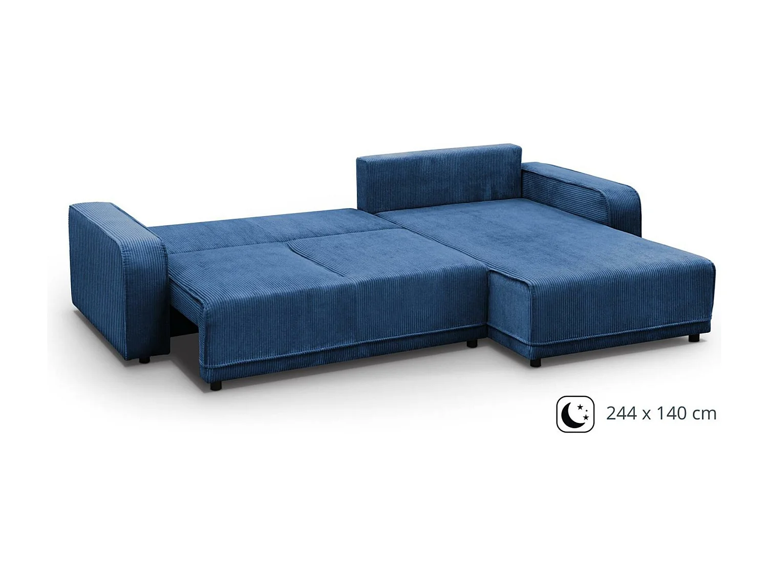 HOEKBANK Primo L donkerblauw