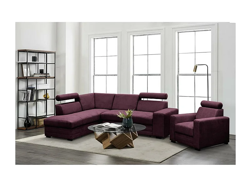 ECKSCHLAFSOFA Roma bordeaux links