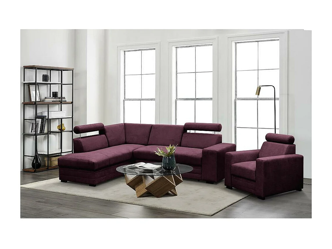 ECKSCHLAFSOFA Roma bordeaux links