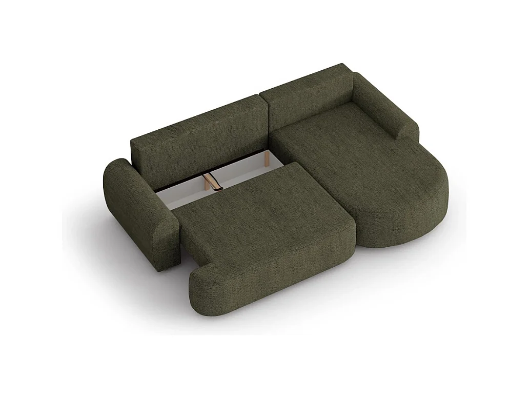 ECKSCHLAFSOFA Olivio L Olivgrün