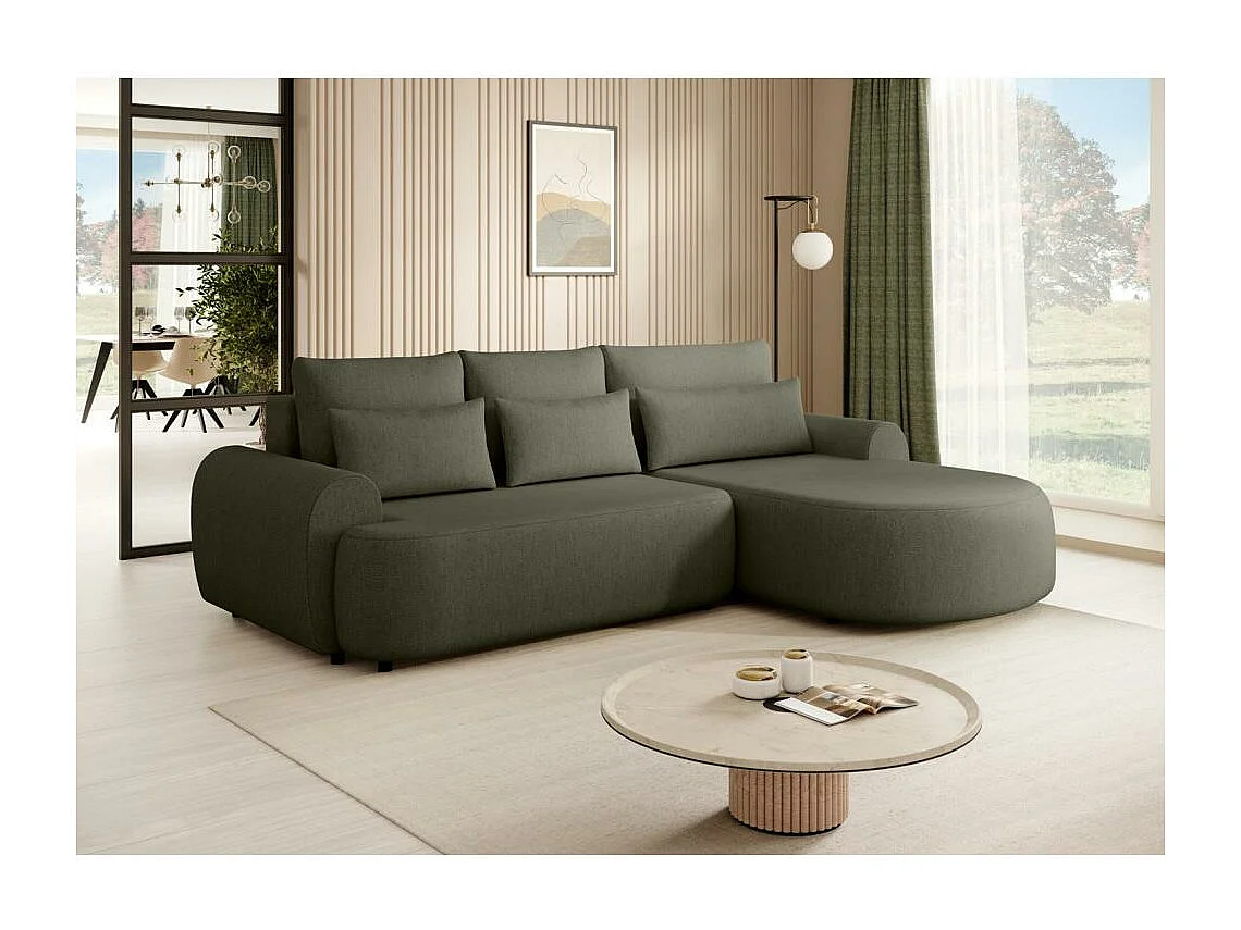 ECKSCHLAFSOFA Olivio L Olivgrün