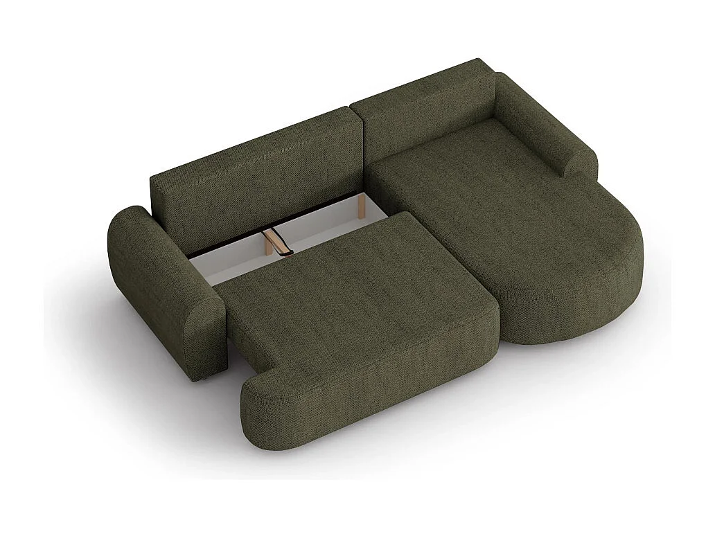 ECKSCHLAFSOFA Olivio L Olivgrün