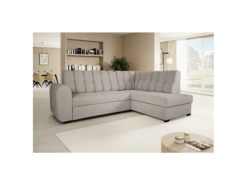 ECKSCHLAFSOFA Zoja rechts hellbraun