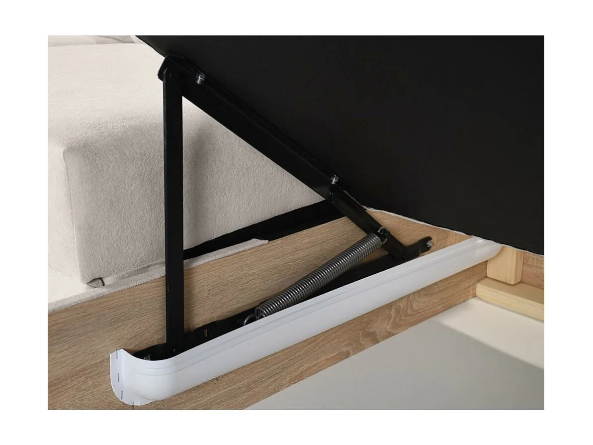 Canapé-lit ECKSCHLAFSOFA Zoja droit marron clair