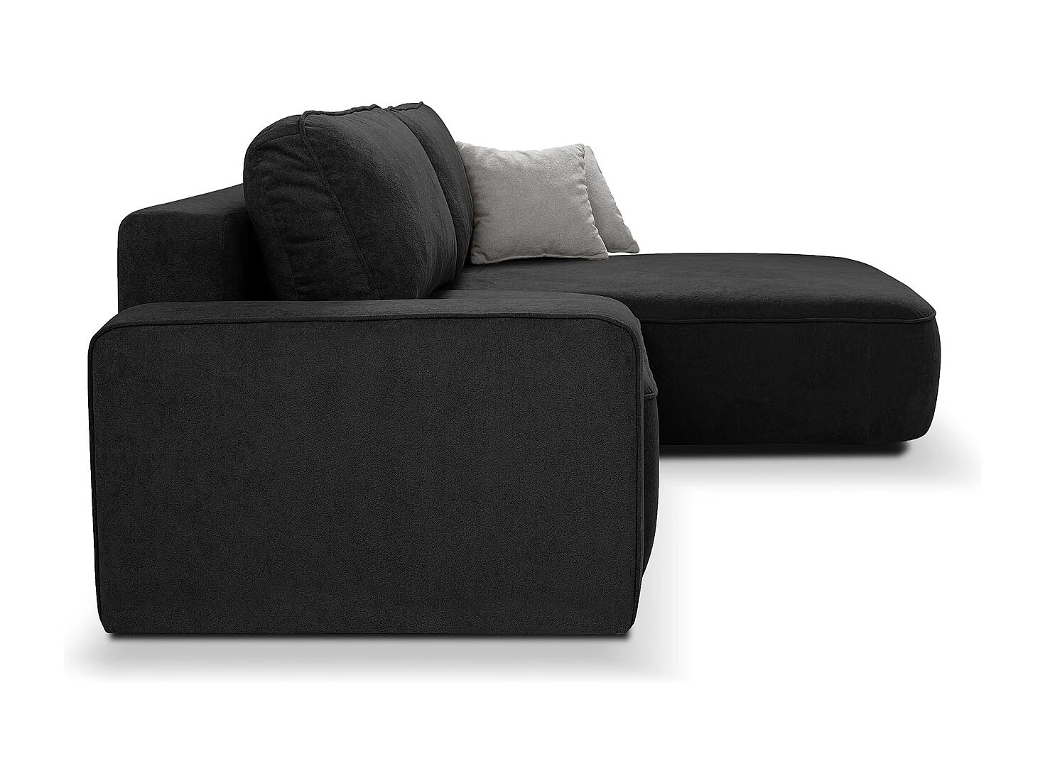 CANAPE Torre noir velours droit