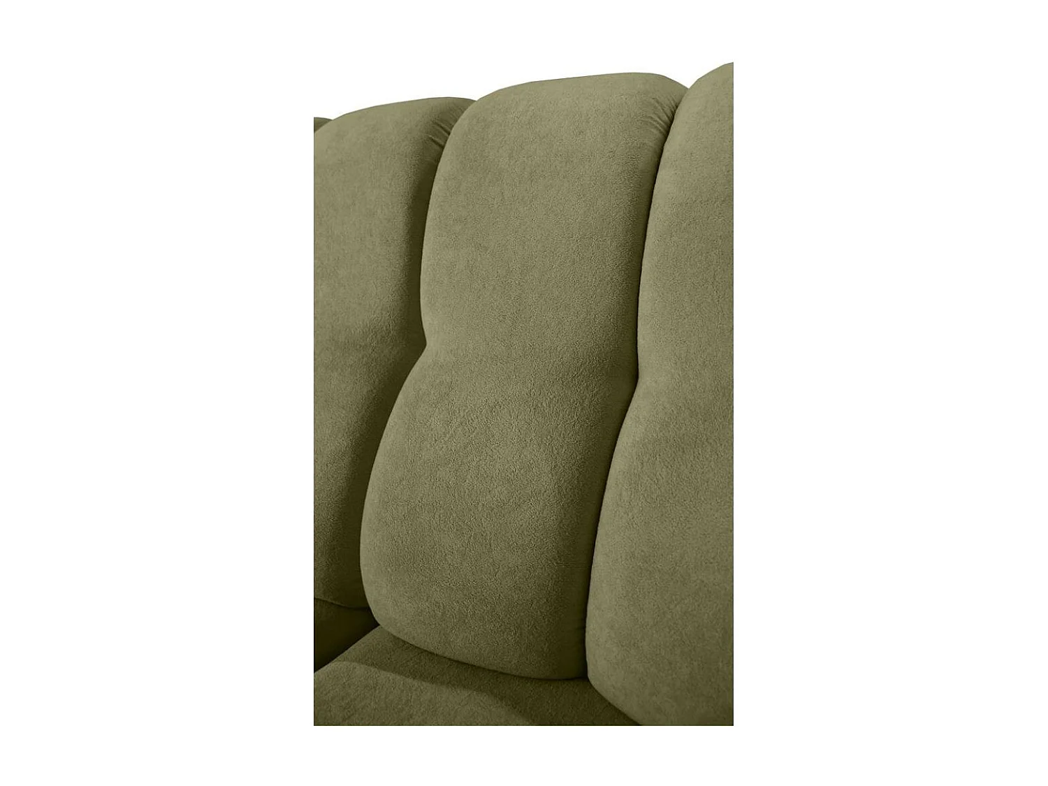 Canapé-lit ECKSCHLAFSOFA Zoja gauche vert