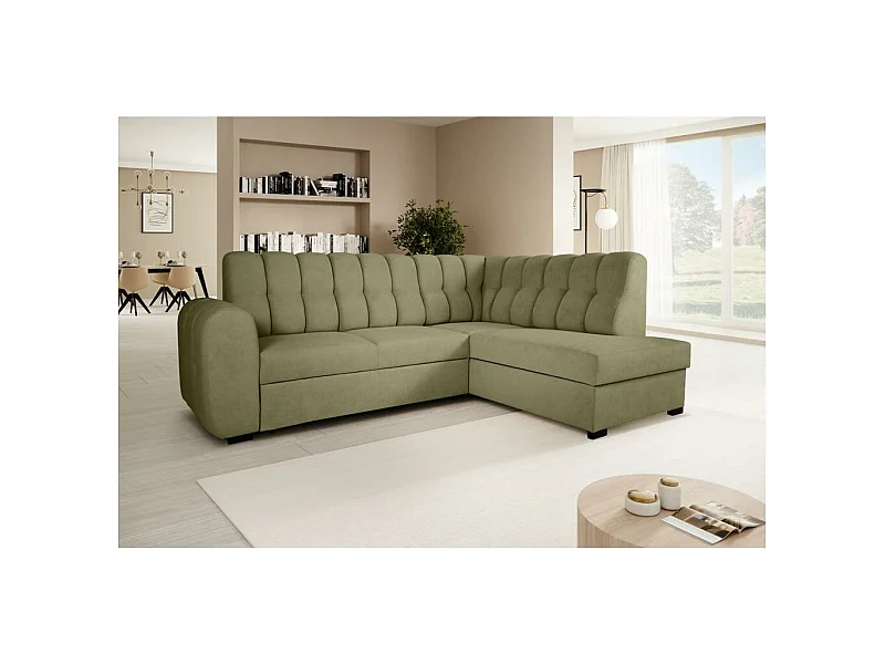 ECKSCHLAFSOFA Zoja rechts grün