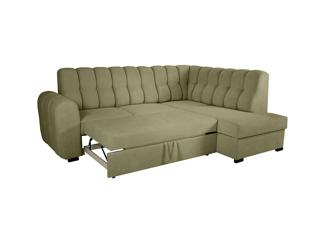 ECKSCHLAFSOFA Zoja rechts grün