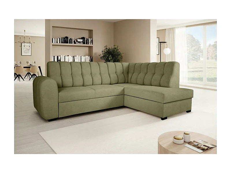 ECKSCHLAFSOFA Zoja rechts grün