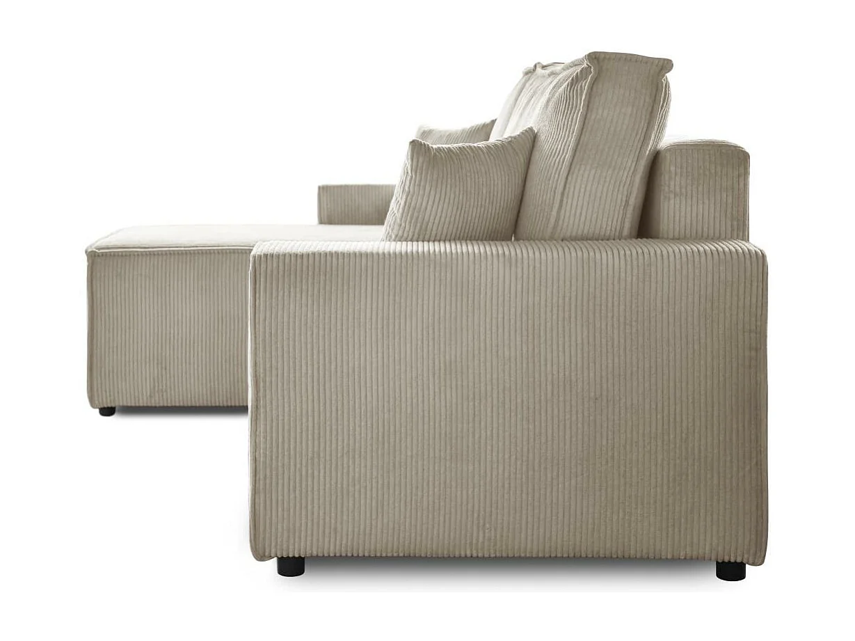 ECKSCHLAFSOFA mit Schlaffunktion Hektor beige