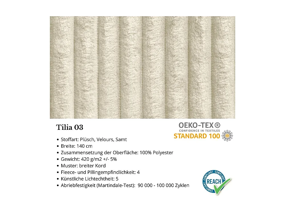 CANAPE-lit Samir 3 places beige