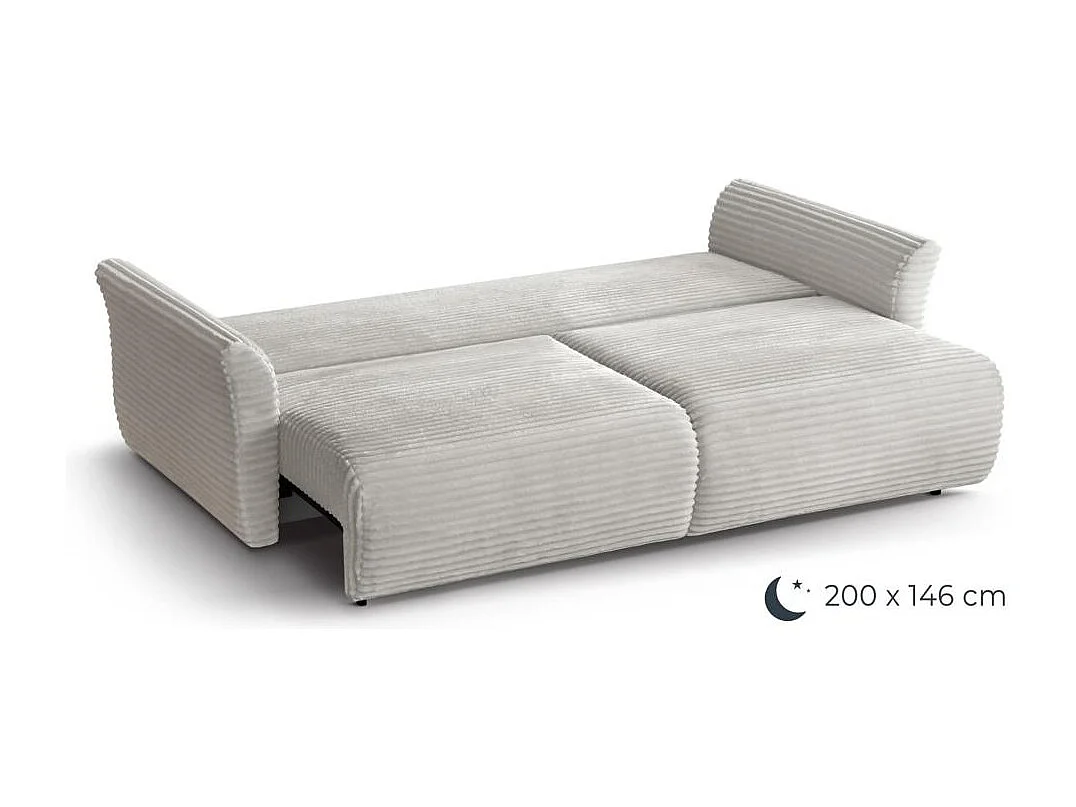 CANAPE-lit Samir 3 places beige