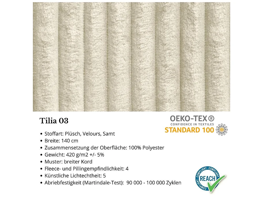 CANAPE-lit Samir 3 places beige