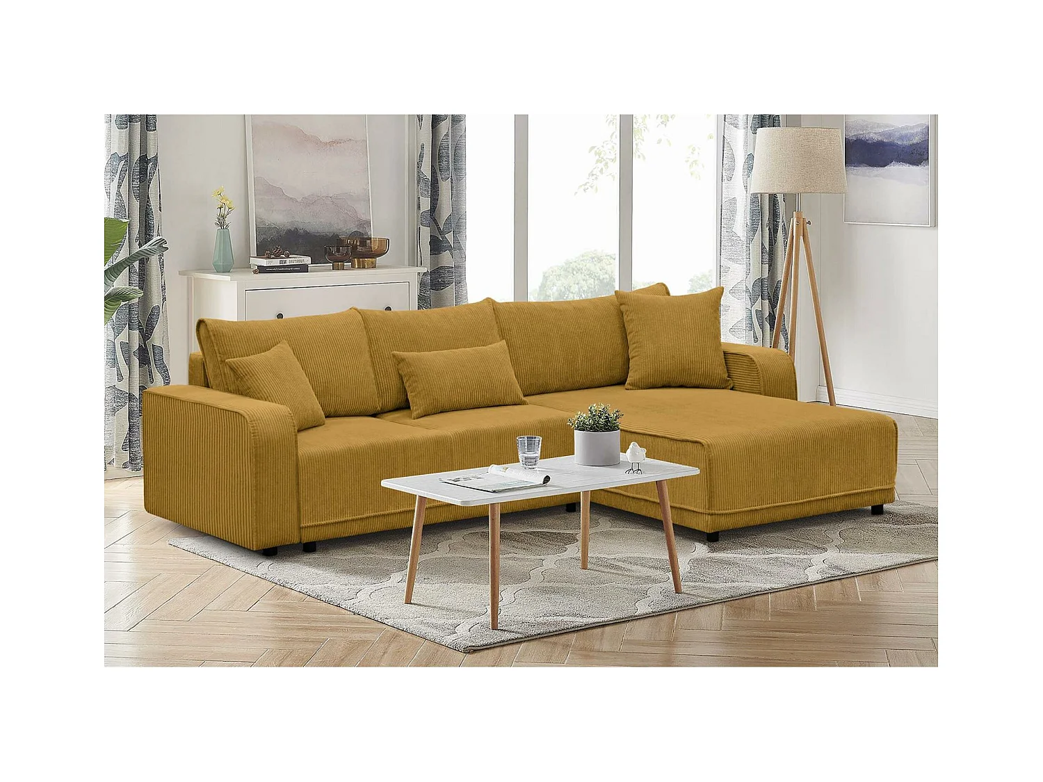 ECKSCHLAFSOFA Primo L gelb