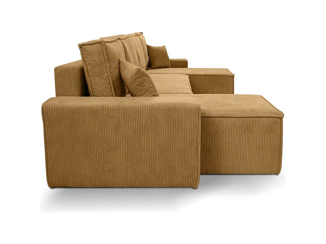 WOHNLANDSCHAFT Hektor U mit Schlaffunktion gelb