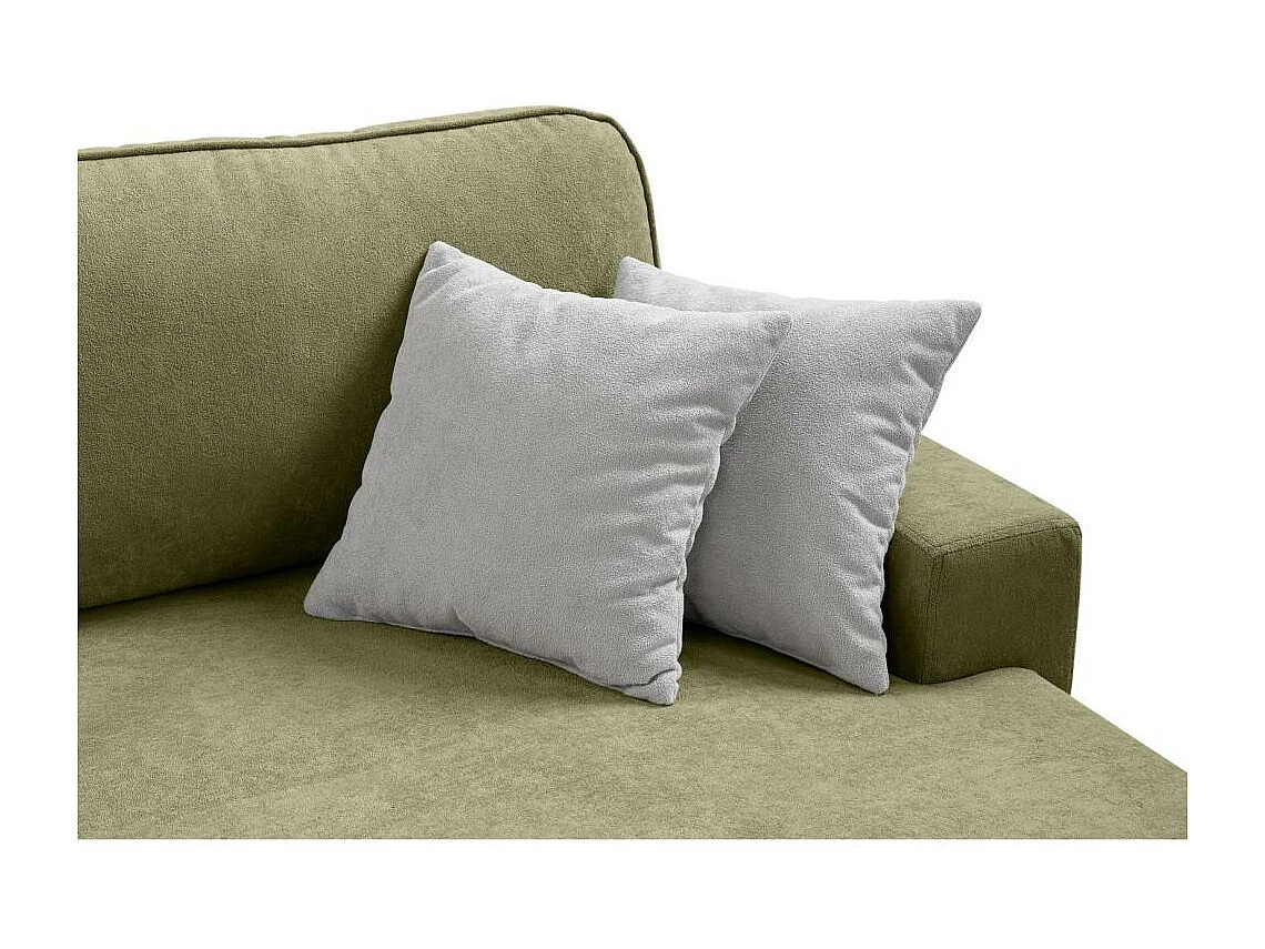 ECKSCHLAFSOFA Gavi grün velours rechts