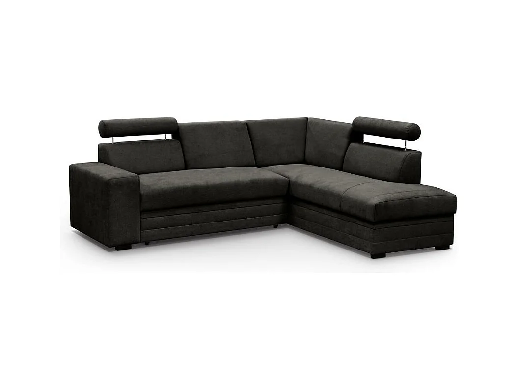 ECKSCHLAFSOFA Roma dunkelgrau rechts