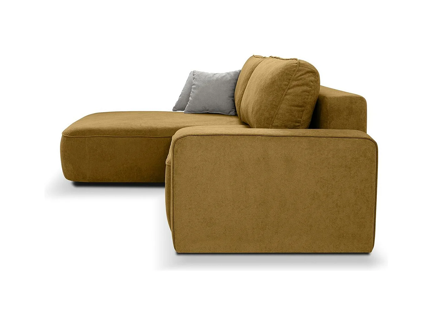 ECKSCHLAFSOFA Torre gelb velours links