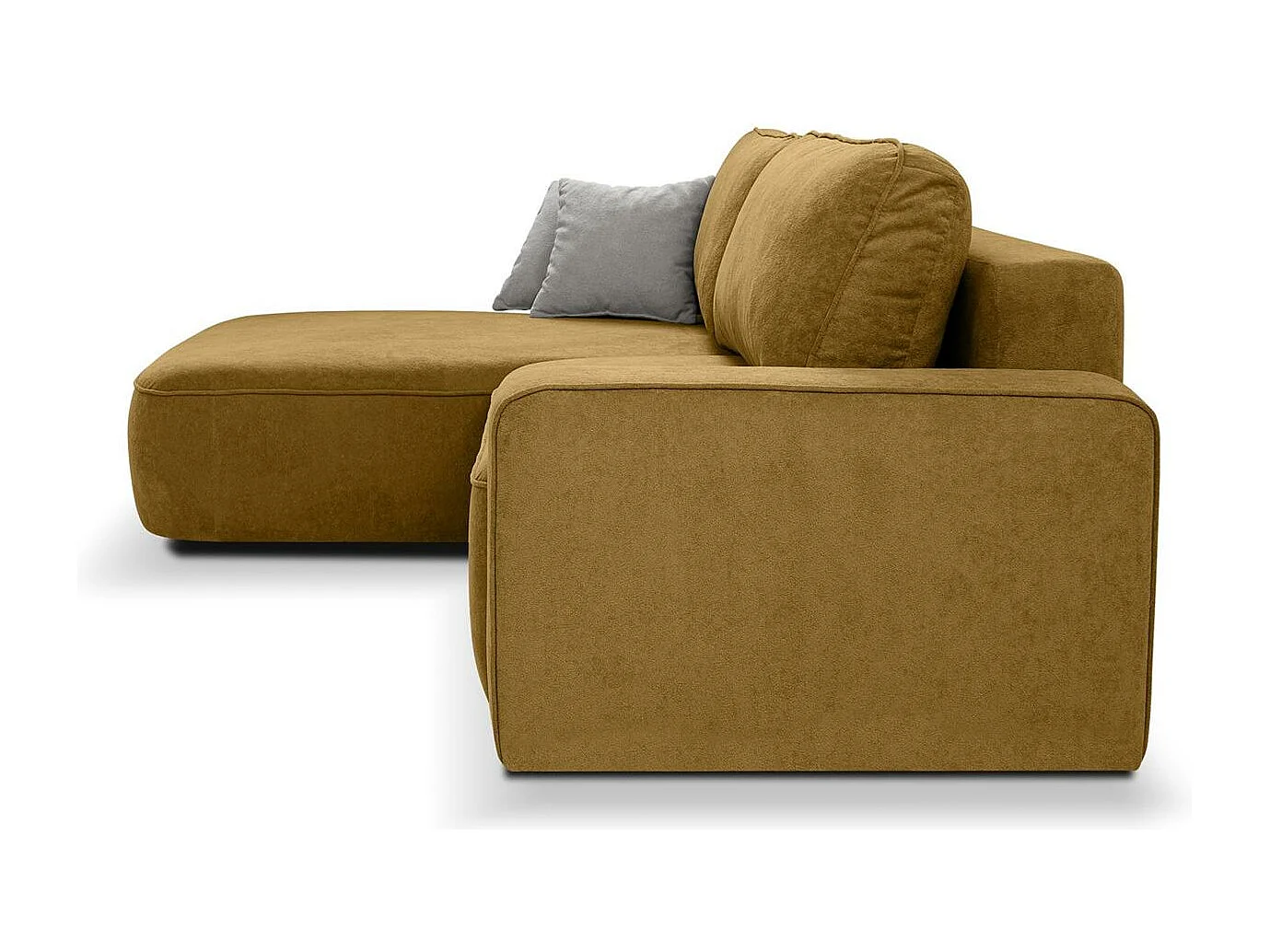 ECKSCHLAFSOFA Torre gelb velours links