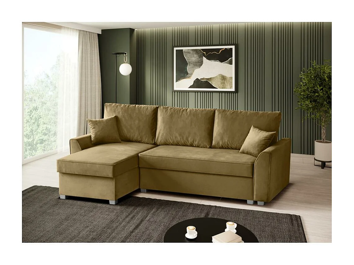 HOEKBANK Teramo donkergeel