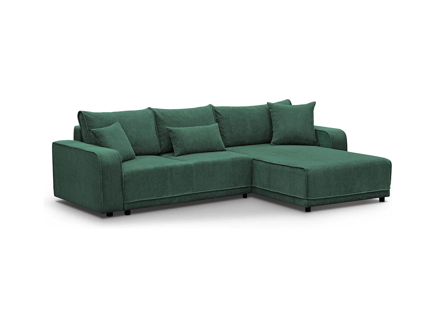 ECKSCHLAFSOFA Primo L dunkelgrün