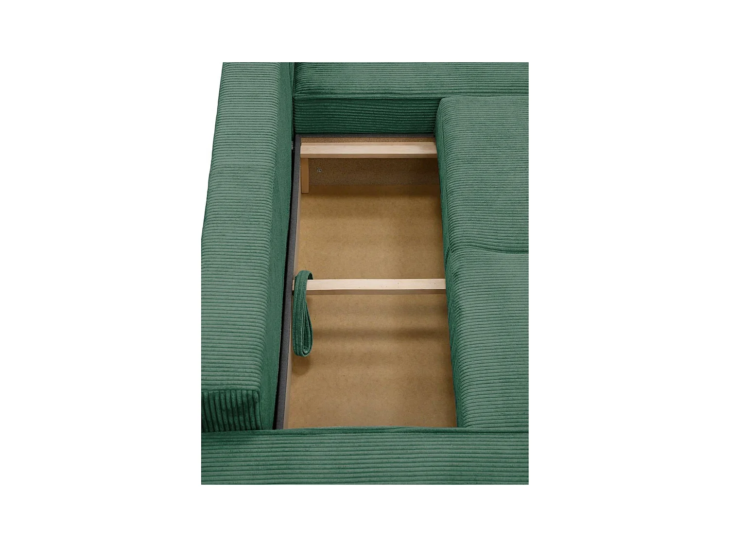 ECKSCHLAFSOFA Primo L dunkelgrün