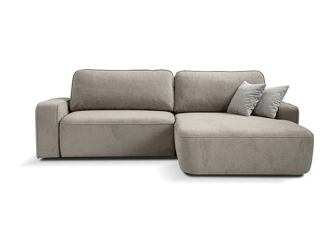 CANAPE Torre cappuccino velours droit