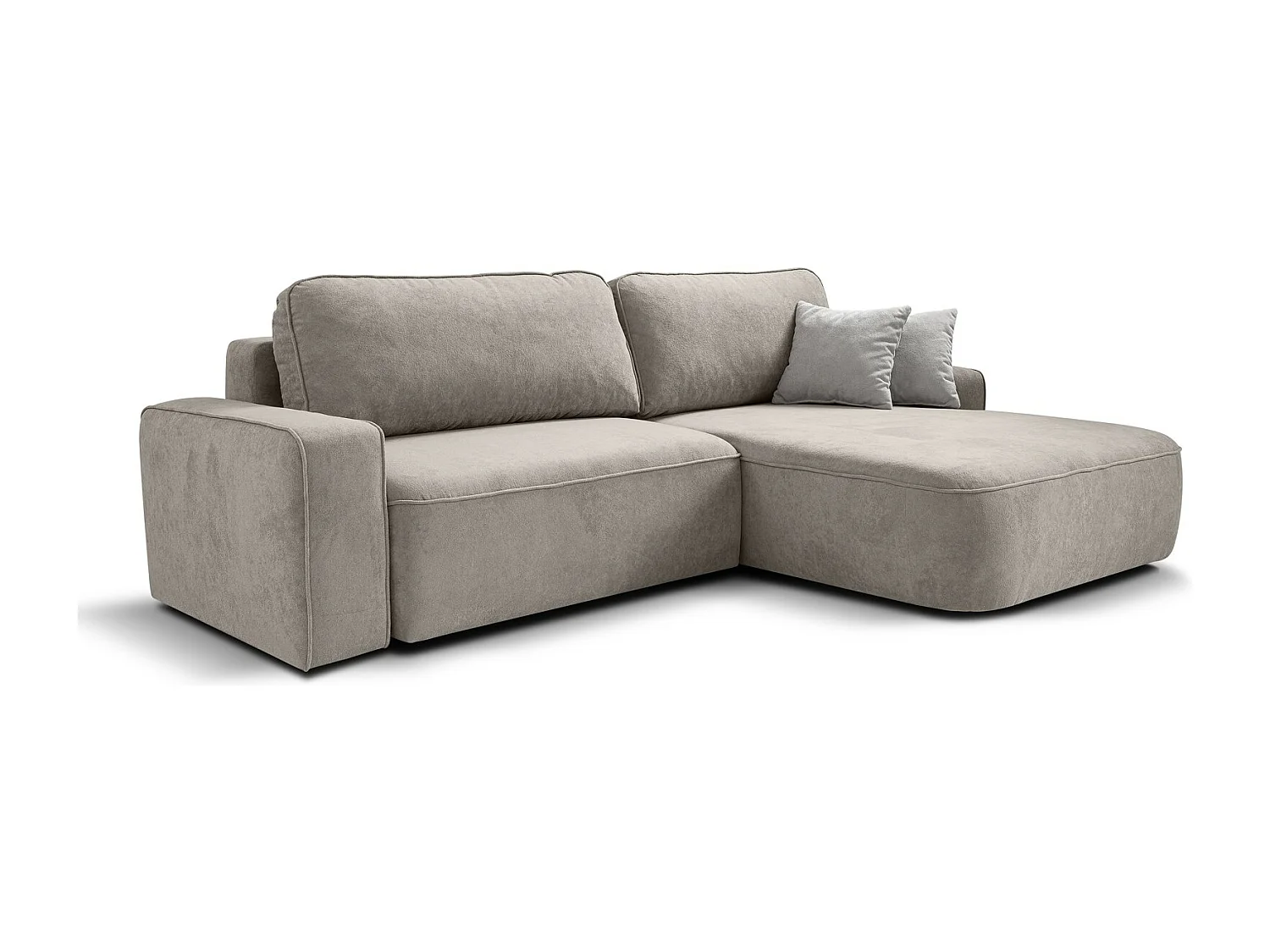 CANAPE Torre cappuccino velours droit