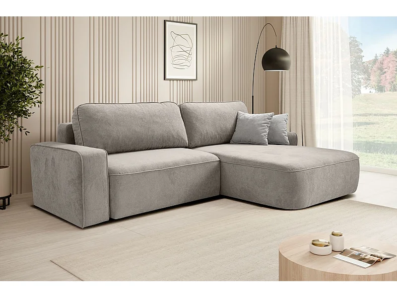 CANAPE Torre cappuccino velours droit