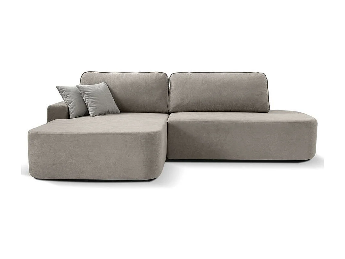 CANAPE-CHAUSSÉE Gavi cappuccino velours gauche