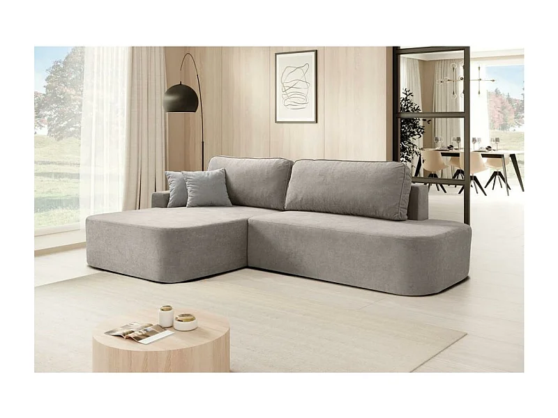 CANAPE-CHAUSSÉE Gavi cappuccino velours gauche