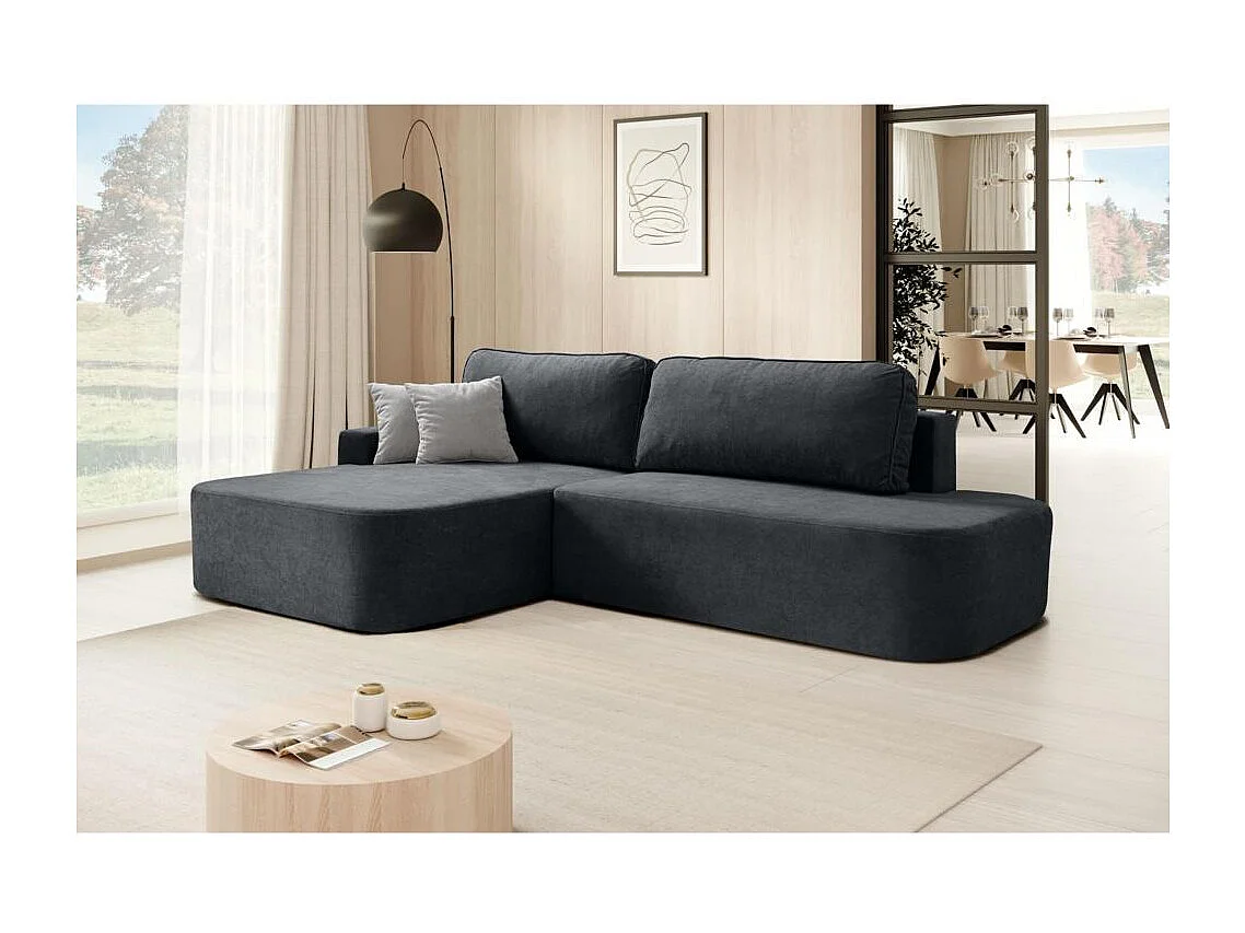 ECKSCHLAFSOFA Gavi graphit velours links