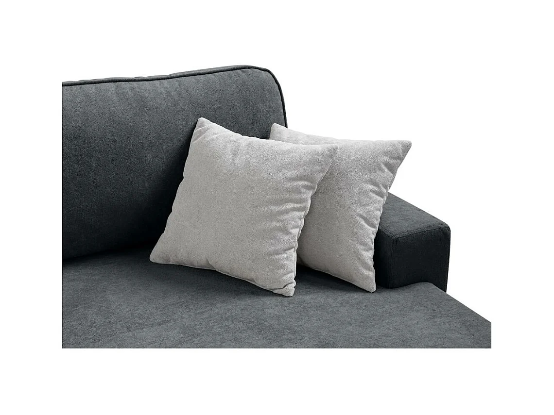 ECKSCHLAFSOFA Gavi graphit velours links