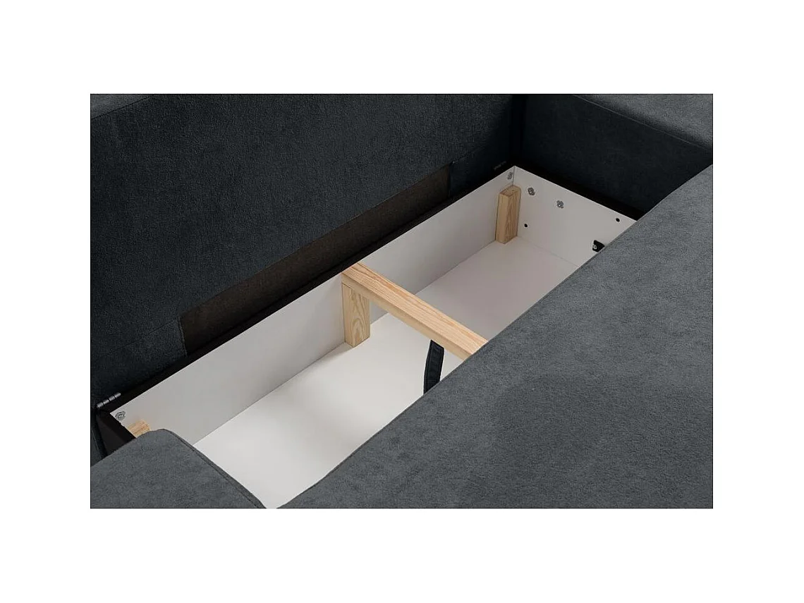 ECKSCHLAFSOFA Gavi graphit velours links