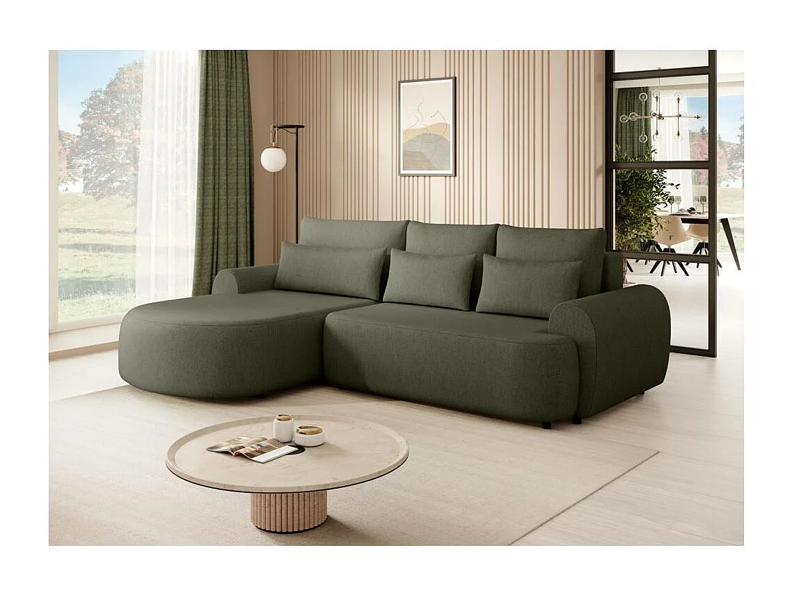 ECKSCHLAFSOFA Olivio  L Olivgrün